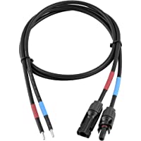 SolarV enjoy - Cable de conexión profesional de 4 mm²- 1 m- regulador de carga solar a módulo solar compatible con MC4